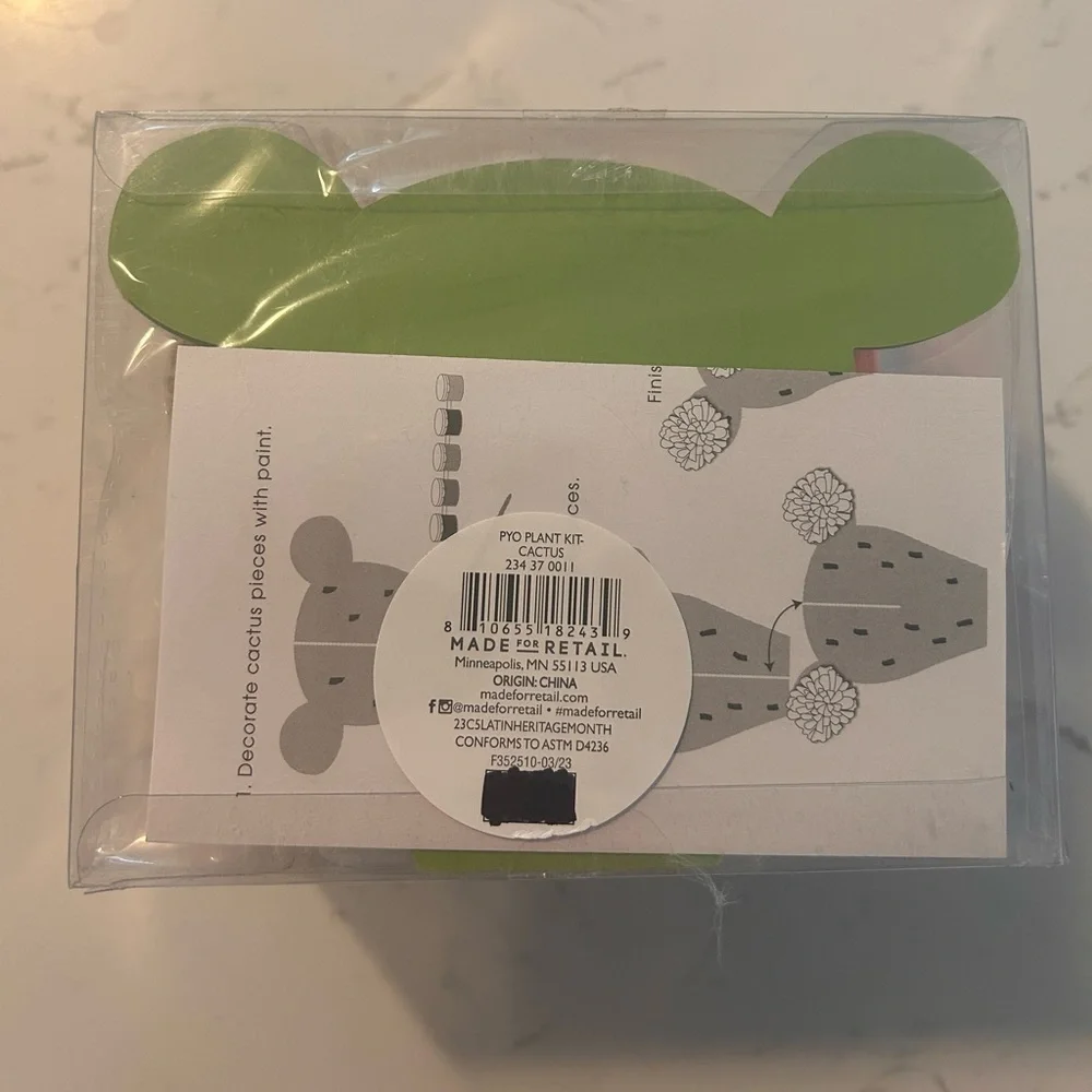 Target Bullseye Paint Your Own Plant Kit-Cactus 3.5